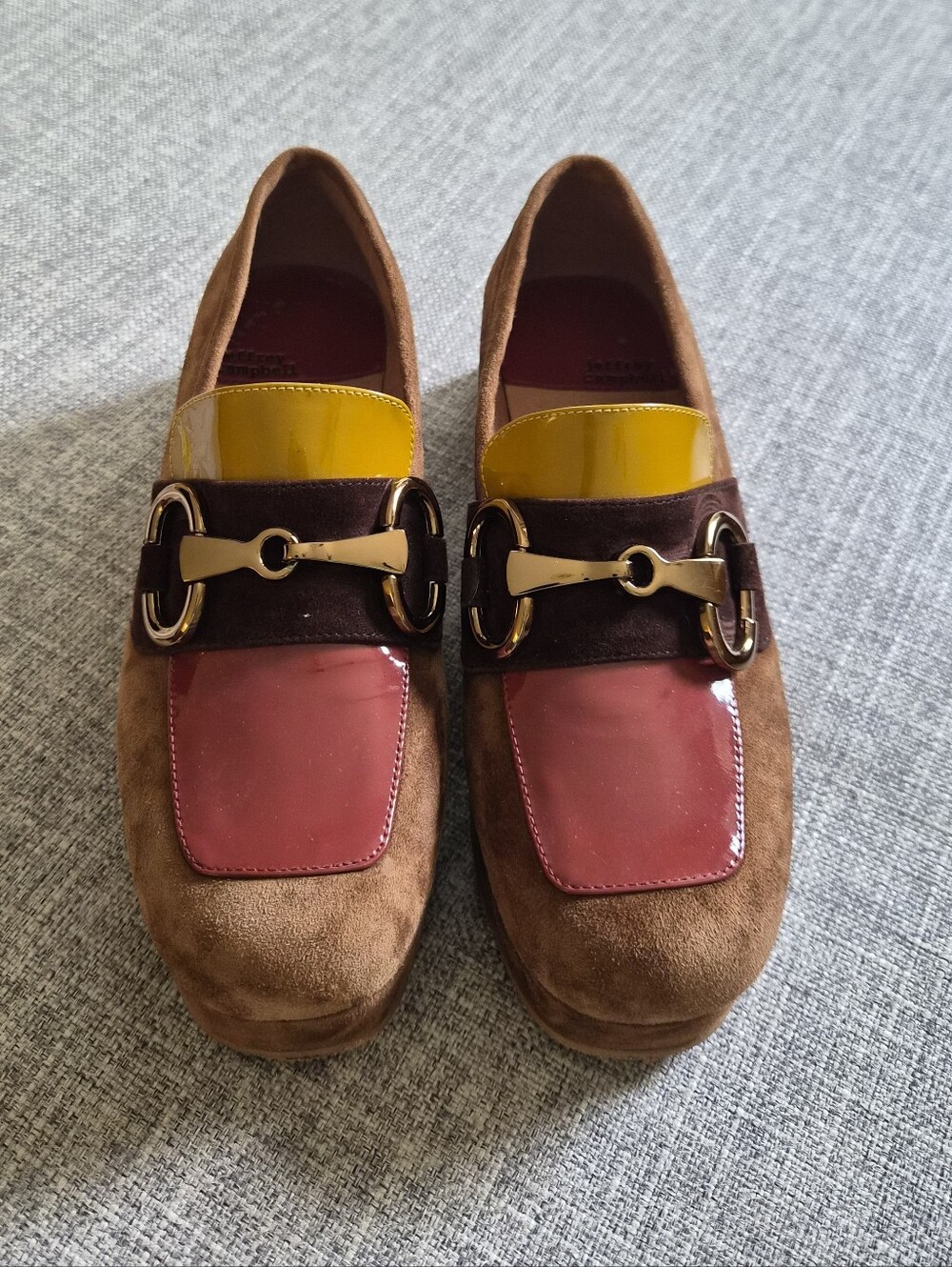 Jeffery Campbell Student Loafer Suede Size 6.5